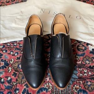Nisolo Emma d’Orsay Oxford Black Sz 9 EUC